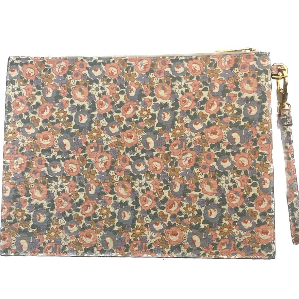 Gucci #636252 "Gucci Liberty" Leather Pouch/Clutch - Picture 3 of 9